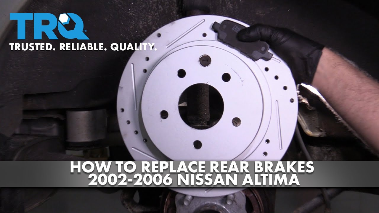 How To Change Brakes On Nissan Altima How to Replace Rear Brakes 2002-2006 Nissan Altima - YouTube