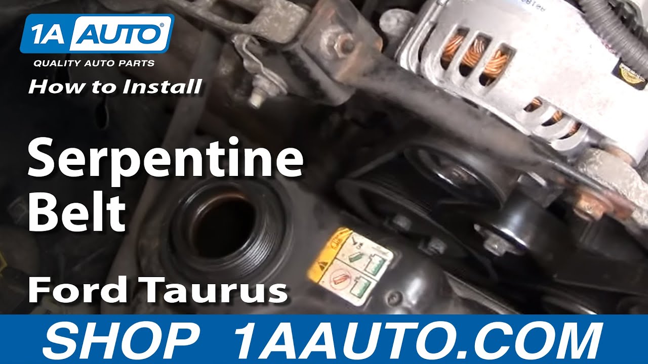 01 Ford Taurus Serpentine Belt Diagram