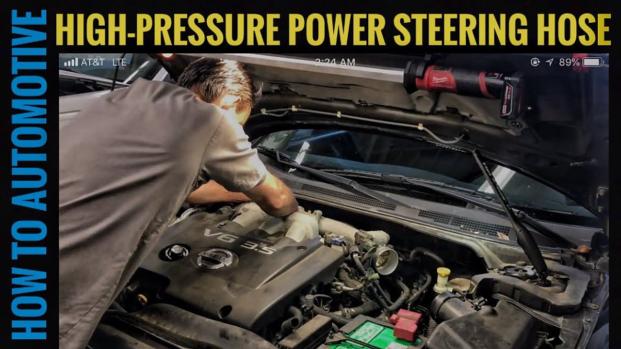 How To Replace Nissan Altima Pressure Line How To Replace The High Pressure Power Steering Hose On A Nissan Altima