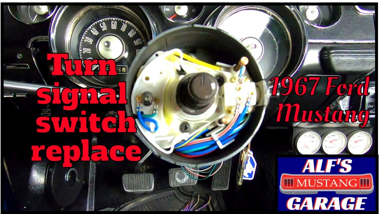 How To Install A Turn Signal Switch How to replace turn signal switch - 1967 Mustang - YouTube