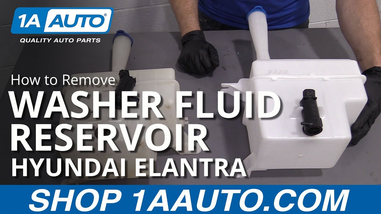 How To Replace A Washer Fluid Reservoir How to Replace Washer Fluid Reservoir 07-10 Hyundai Elantra - YouTube
