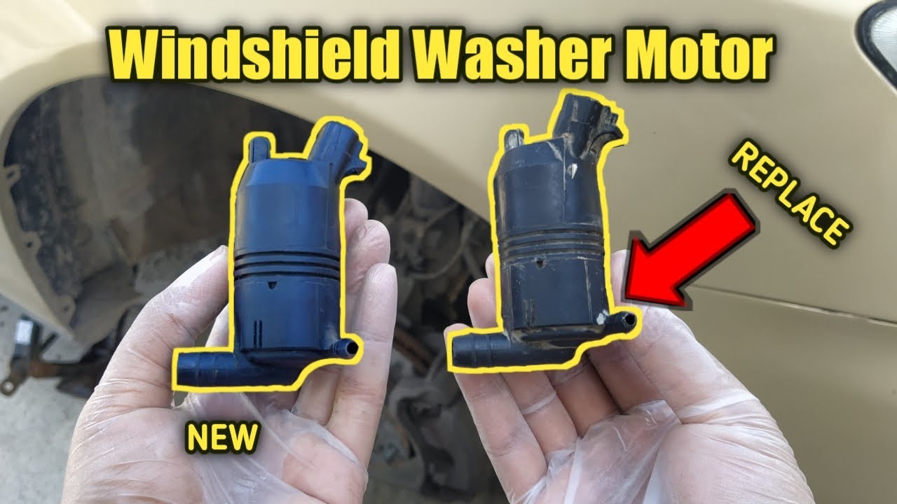 How To Install A Windshield Washer Pump How To Replace Windshield Washer Pump Motor [UNIVERSAL] - YouTube
