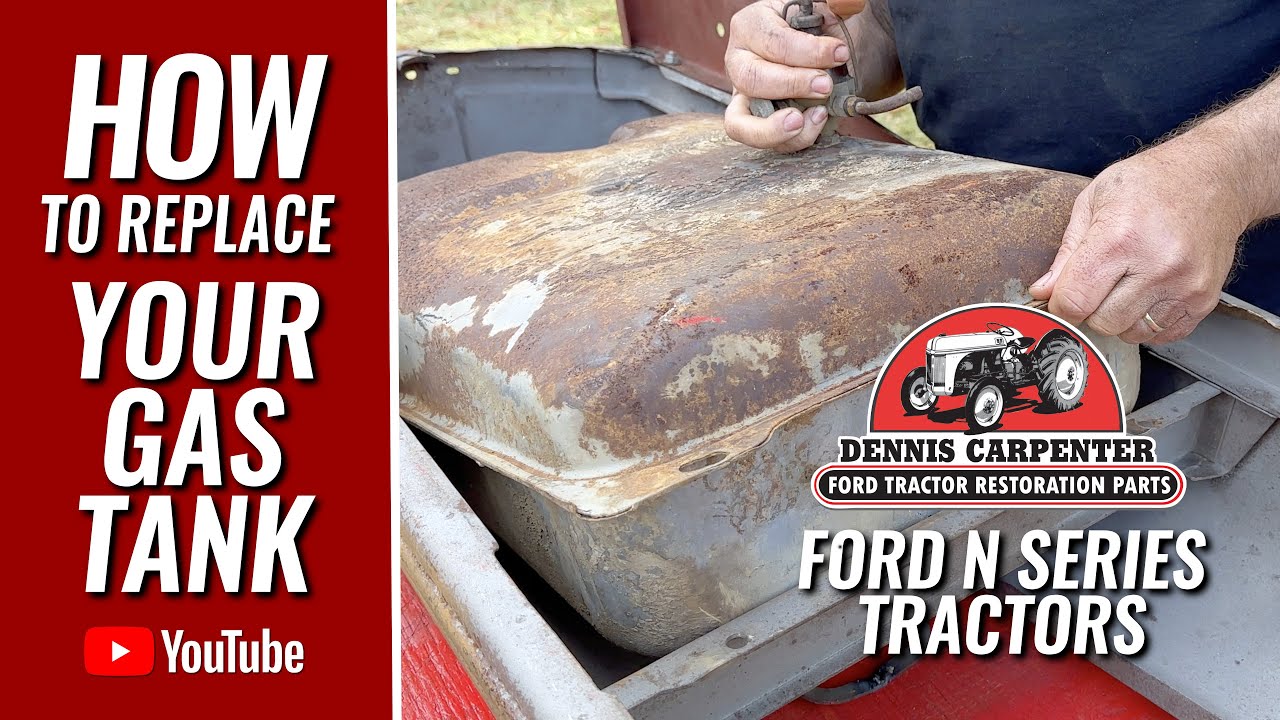 How To Change A Gas Tank How to replace your gas tank on your N-Series Ford Tractor - YouTube