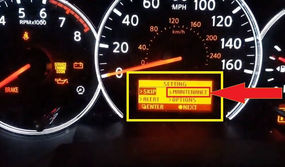 How To Reset Nissan Altima Oil Change Light HOW TO RESET: Nissan Altima Maintenance Oil and Filter Reminder