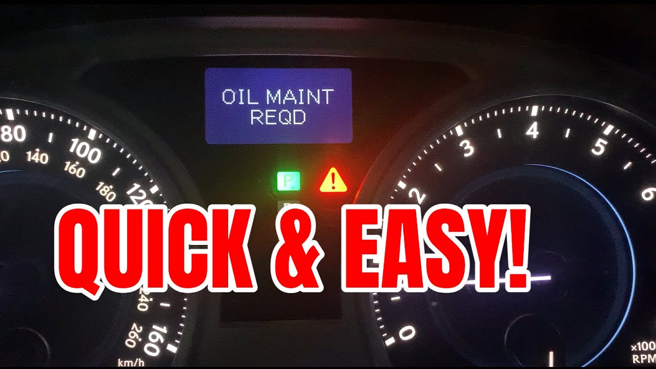 How To Reset Oil Maintenance Light How to Reset Oil Maintenance Required Light | Lexus IS250 Oil
