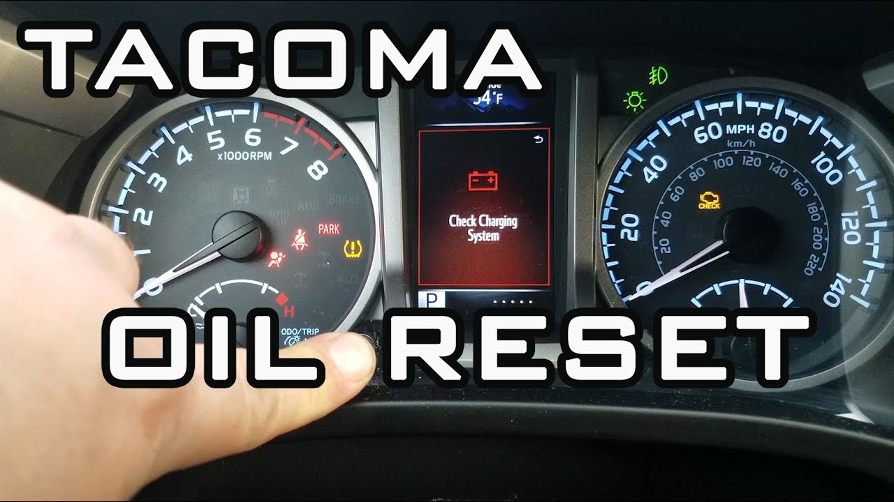 How To Reset Oil Maintenance Light How to Reset Oil Maintenance Required Light Toyota Tacoma 2016 2020