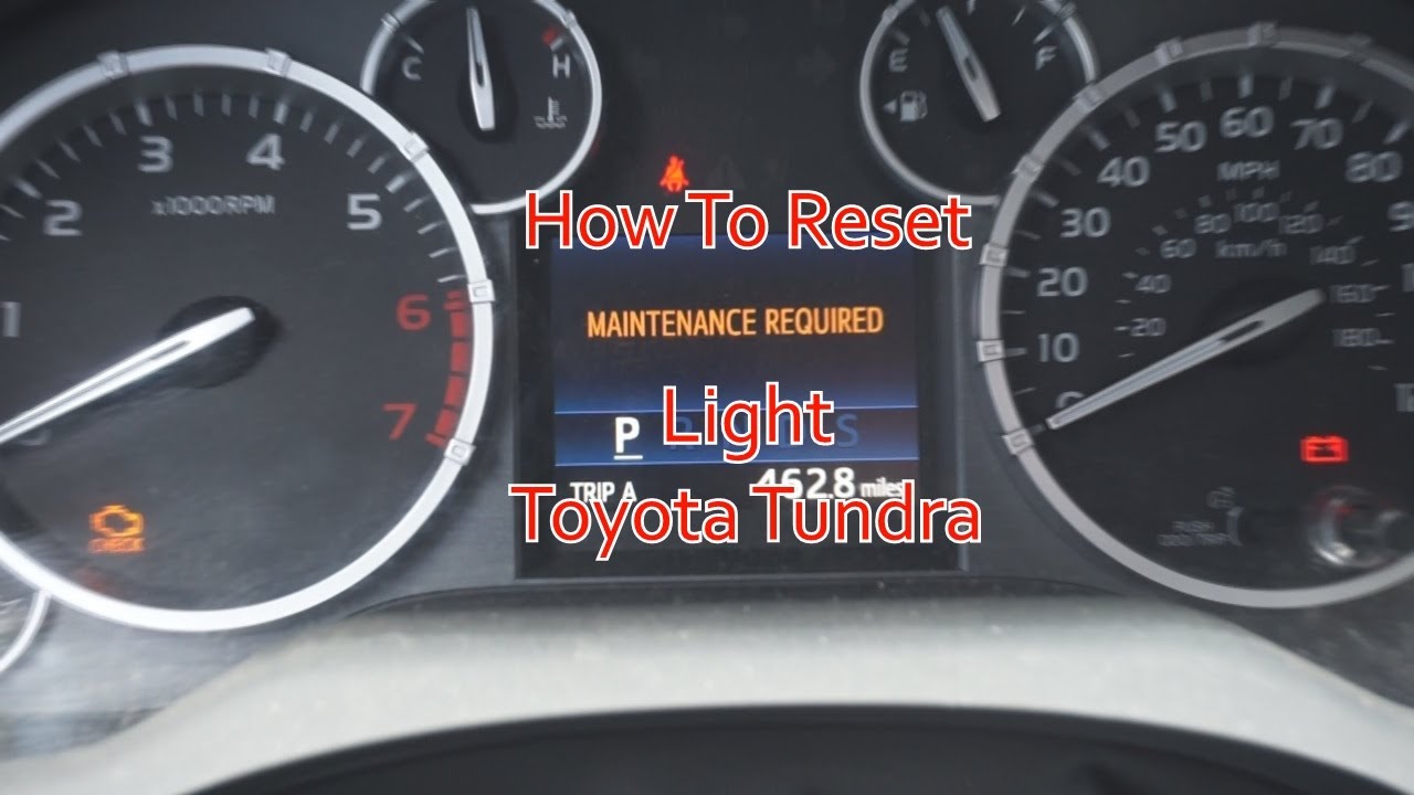 How To Reset Maintenance Required Light How To Reset The Maintenance Required Light Toyota Tundra!! - YouTube