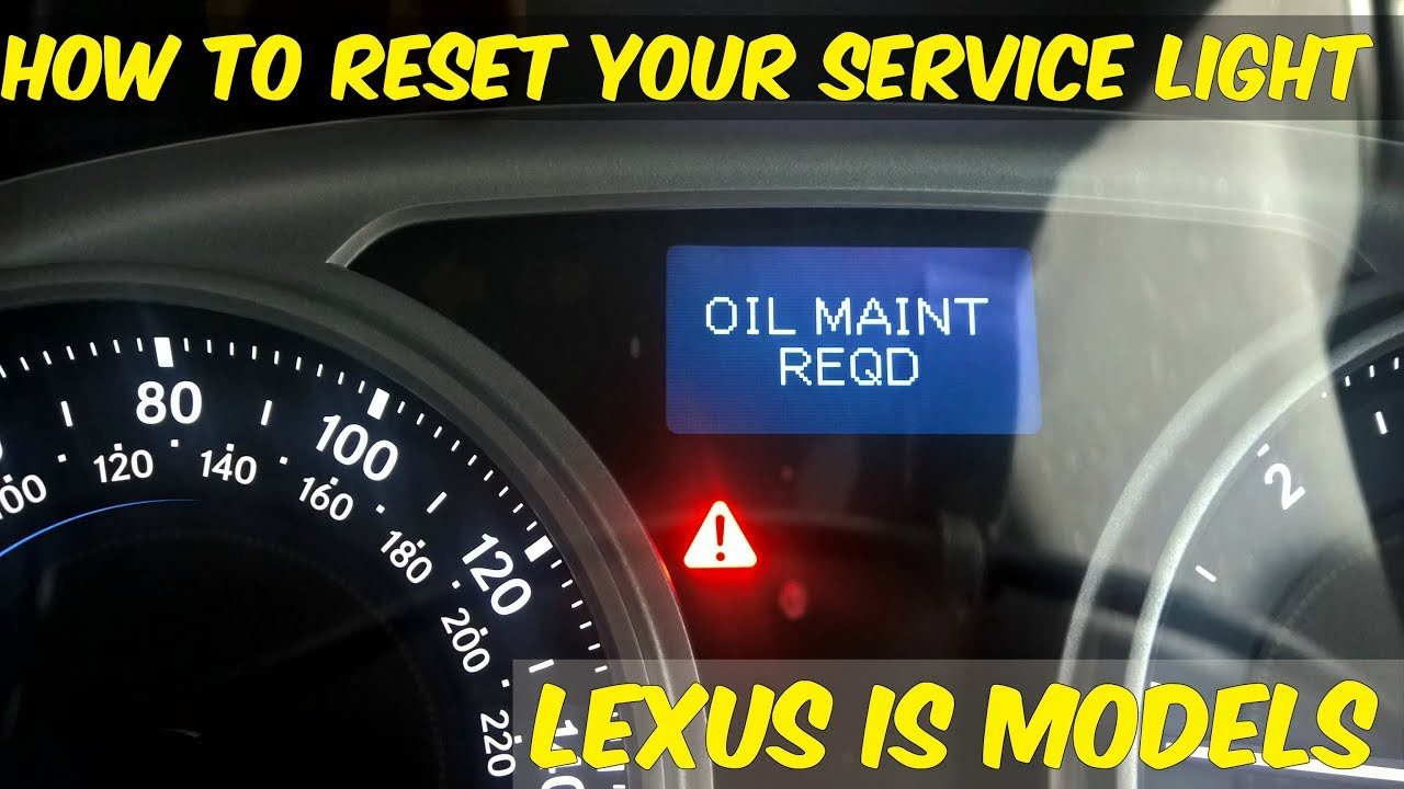 How To Reset Oil Maintenance Light How to reset the Oil Maintenance Required light in your Lexus - DIY