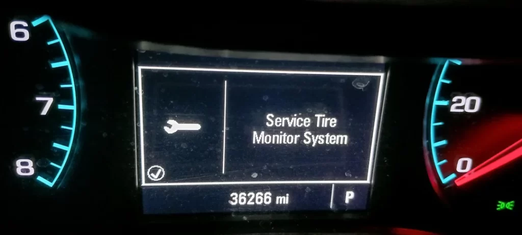 2018 Gmc Sierra Tire Monitor System Reset