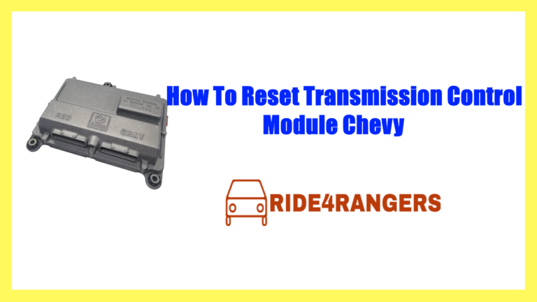 How To Reset Electronic Control Module