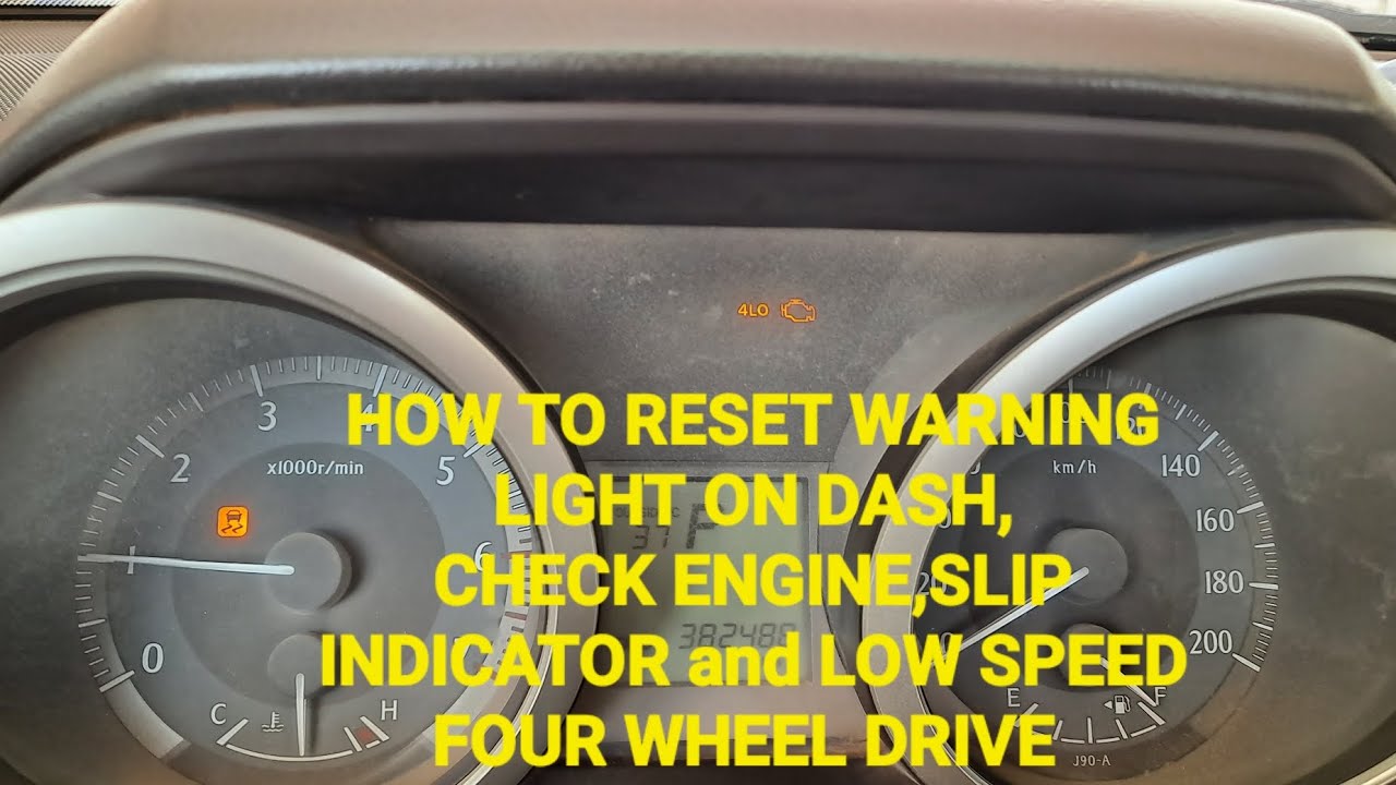 How To Reset Slip Indicator Light How to reset warning lights turn on at once,Check engine,Slip indicator