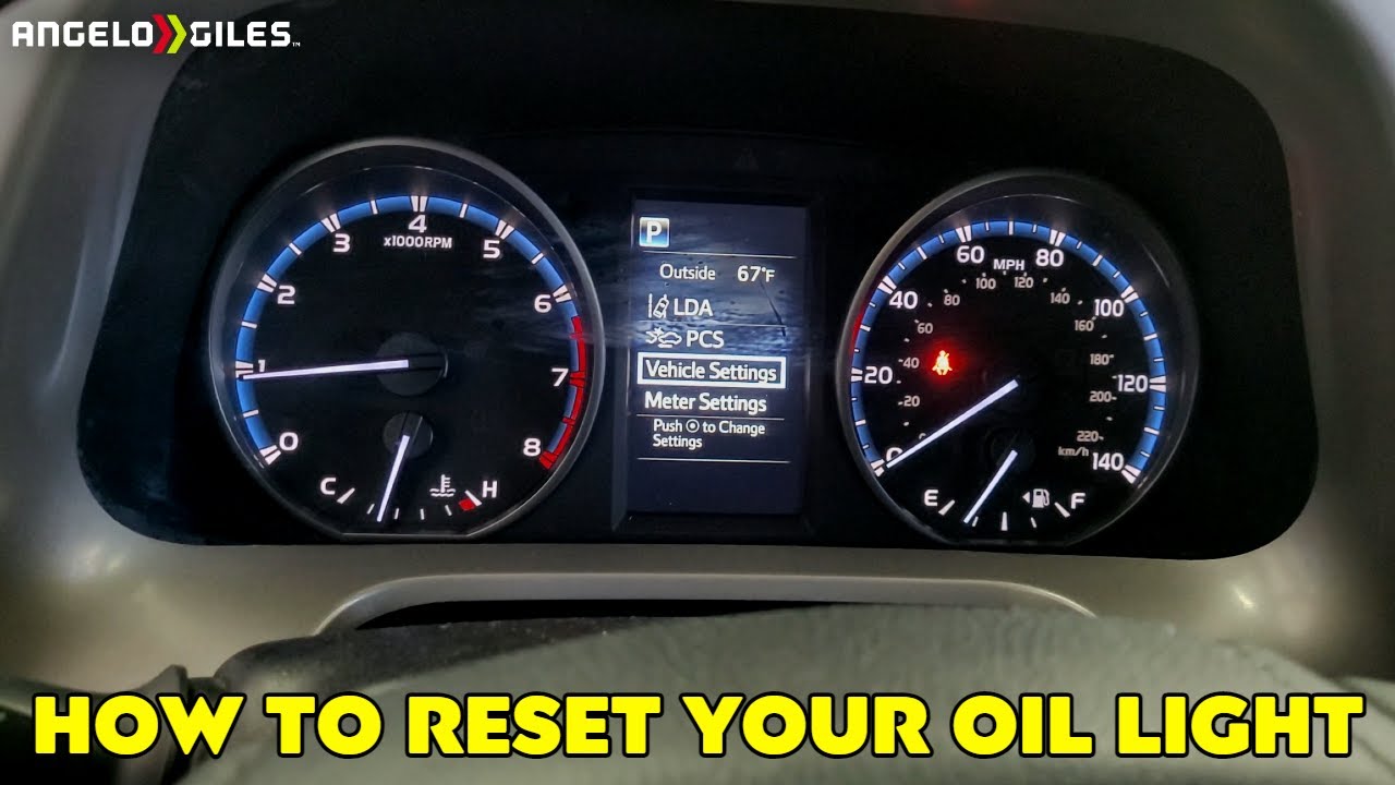 How To Reset Oil Maintenance Light How To Reset Your Oil Maintenance Light On Most Toyotas - YouTube