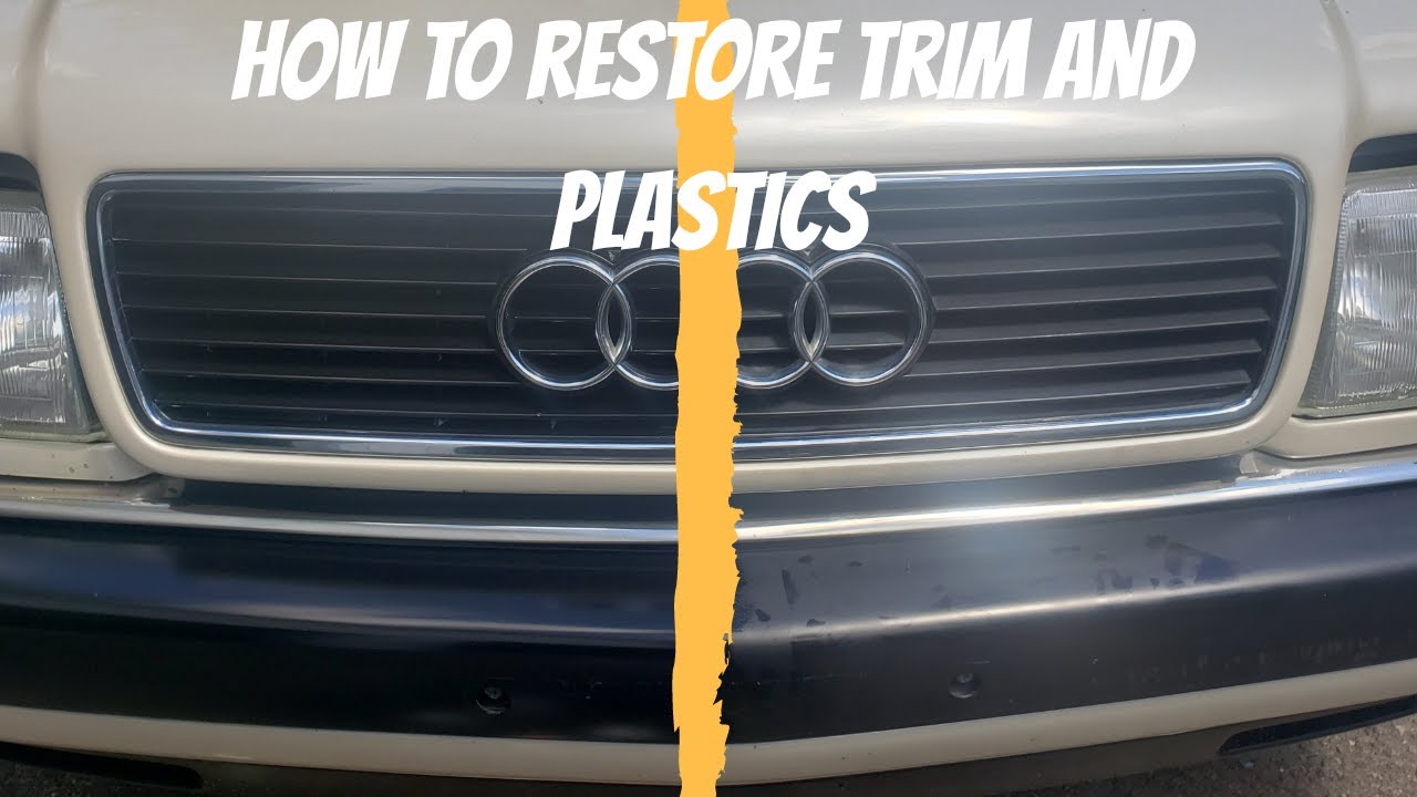 How To Restore Chrome Trim On A Car How to Restore Plastics and Trim | Audi 5000 CS Turbo Plastic and