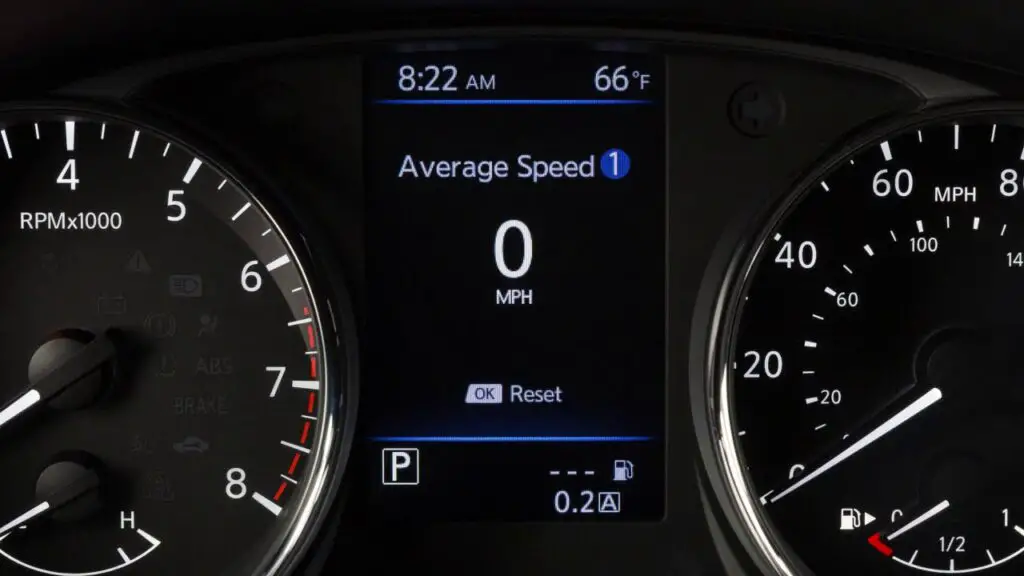 2021 Nissan Rogue Digital Speedometer