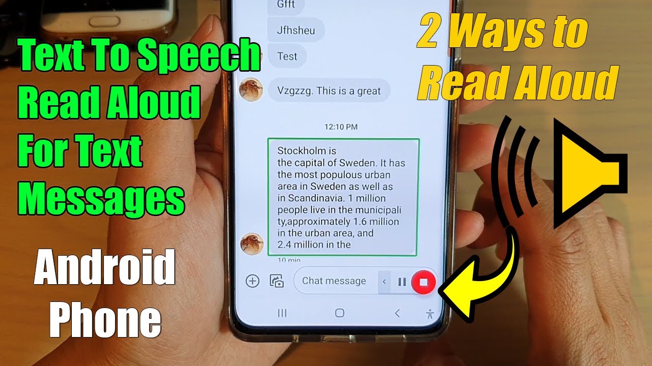 How Do You Speak Text Messages
