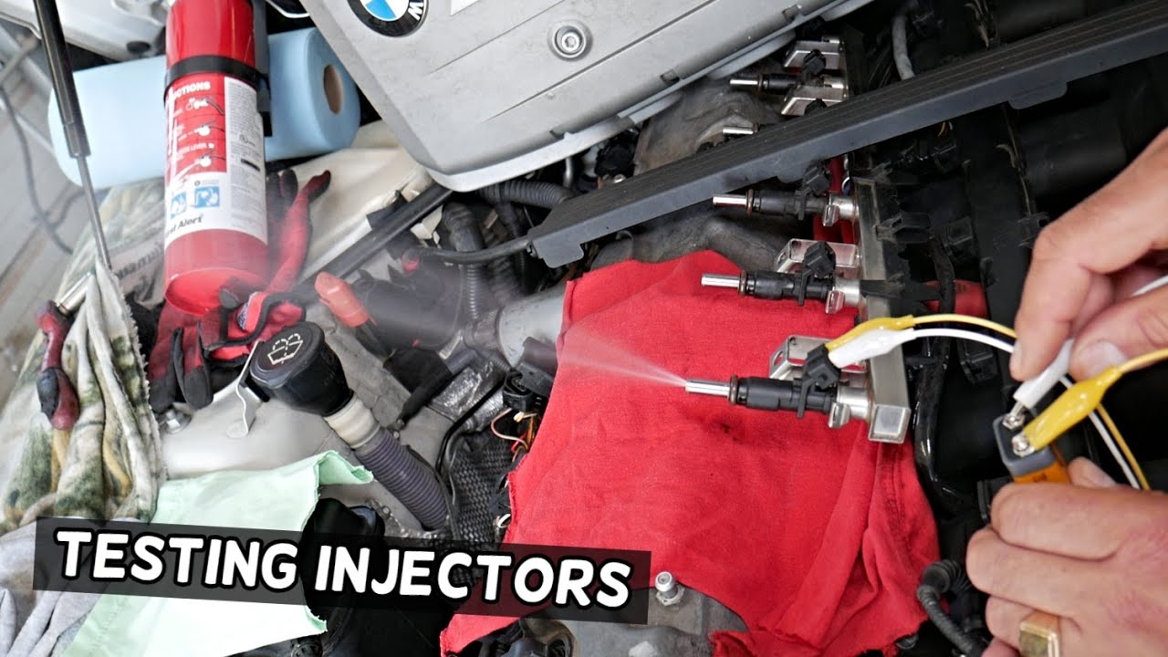 How To Test Fuel Injectors For Leaks HOW TO TEST FUEL INJECTOR ON BMW LEAKING INJECTOR TEST - YouTube