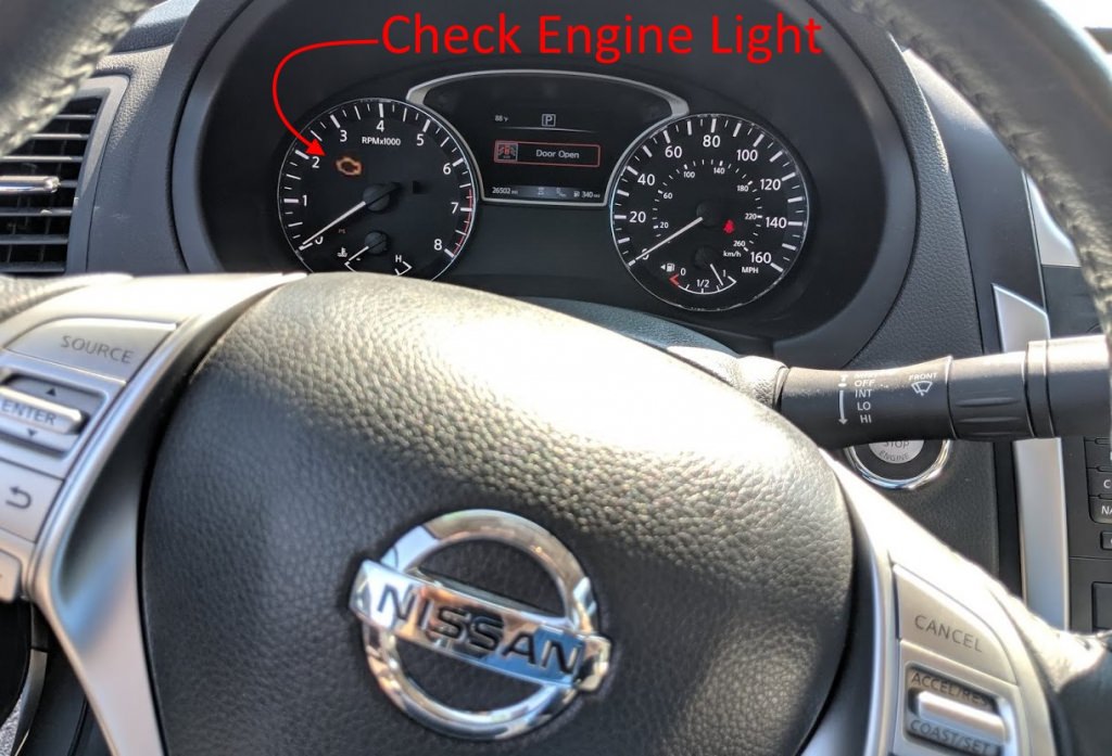 Check Engine Light On 2013 Nissan Altima