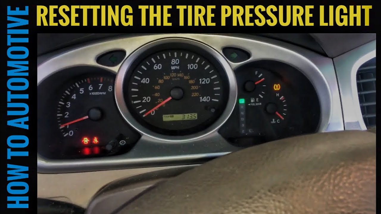 How To Turn Off Tire Sensor Light How To Turn Off the Tire Pressure Light that Will Not Reset On A Toyota