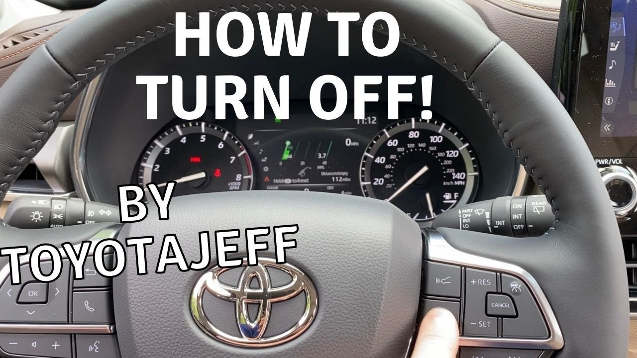 How To Turn Off Lane Departure Warning How to Turn Off Toyota Lane Departure Alert (Jeff the Toyota Answer Man