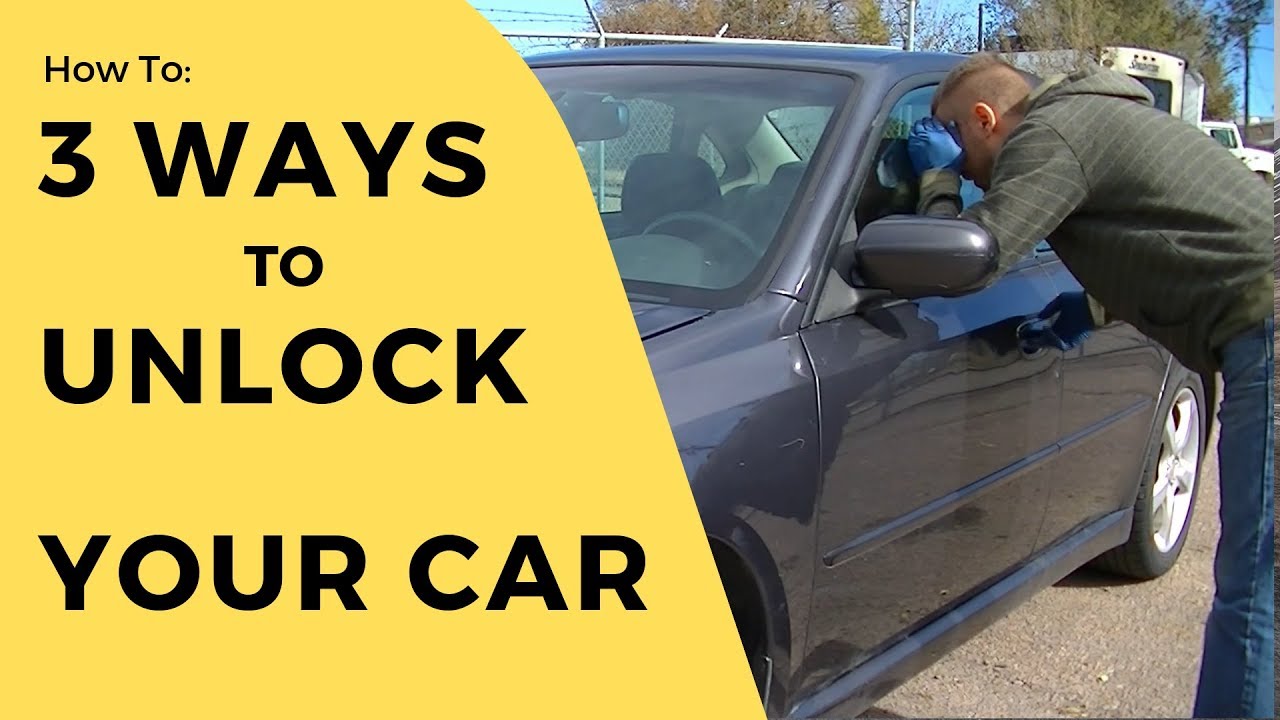 How To Get Keys Out Of Locked Car Trunk How to unlock a car door (without a key) - YouTube
