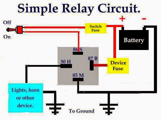 5 Pin Relay Wiring Diagram With Switch