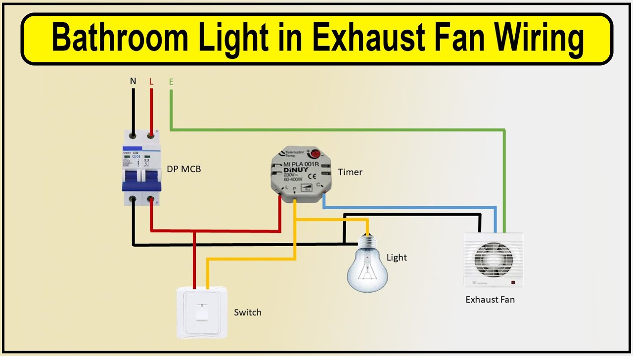 Exhaust Fan With Light Wiring Diagram