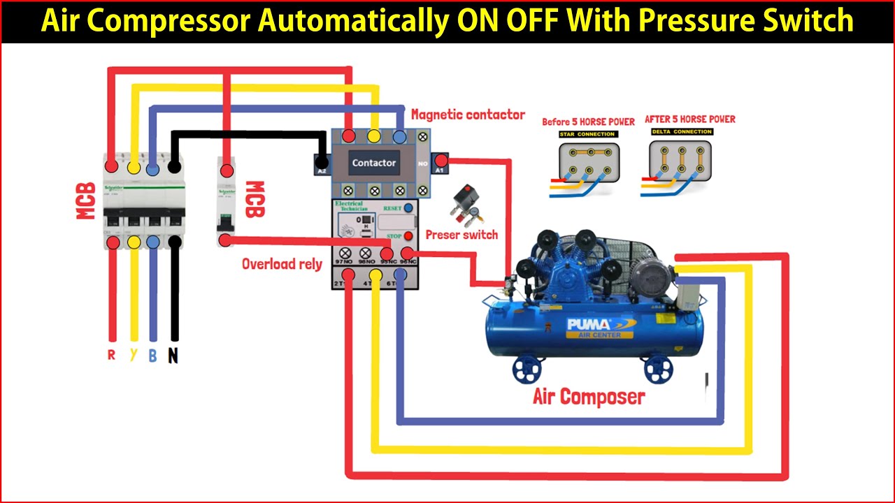 Air Compressor Pressure Switch Wiring