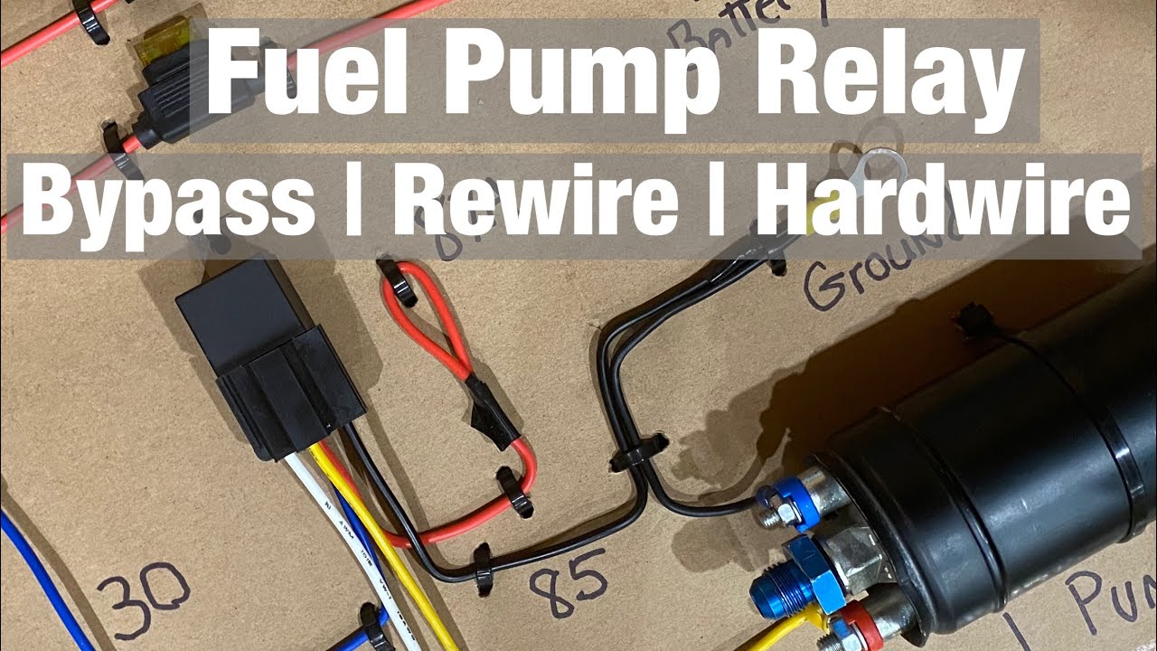 How To Bypass The Fuel Pump Relay How To Wire Electric Fuel Pump Relay / Bypass / Rewire / Hardwire
