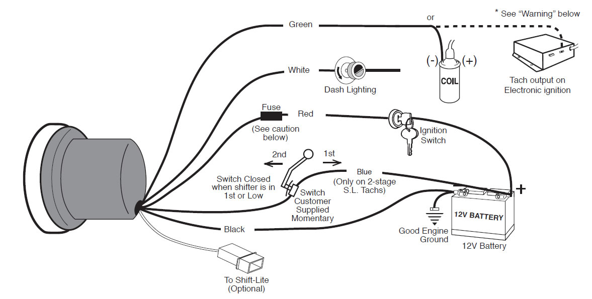 Wiring Diagram For Auto Gauge Tachometer