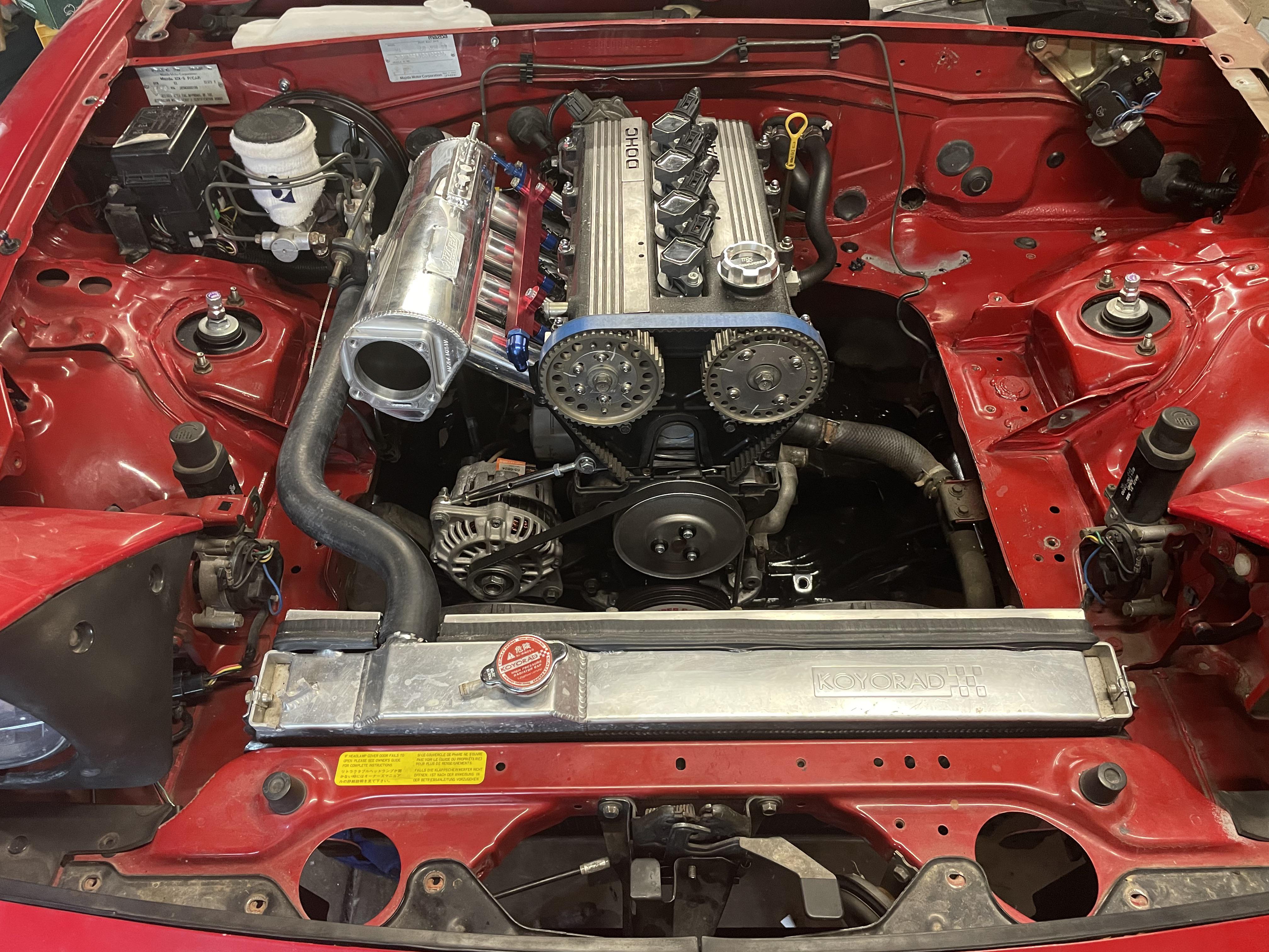 Procedure For Relocating And Tucking The Engine Bay Wiring Harness