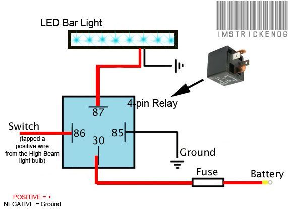 How To Wire Light Bar To High Beams How To Wire Up Led Light Bar