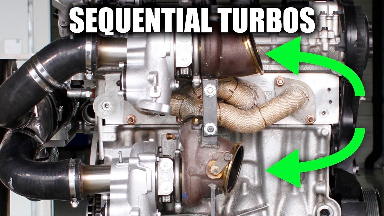 How To Oil A Sequential Turbo Setup How Turbo Diesels Work - Sequential Turbocharging - YouTube
