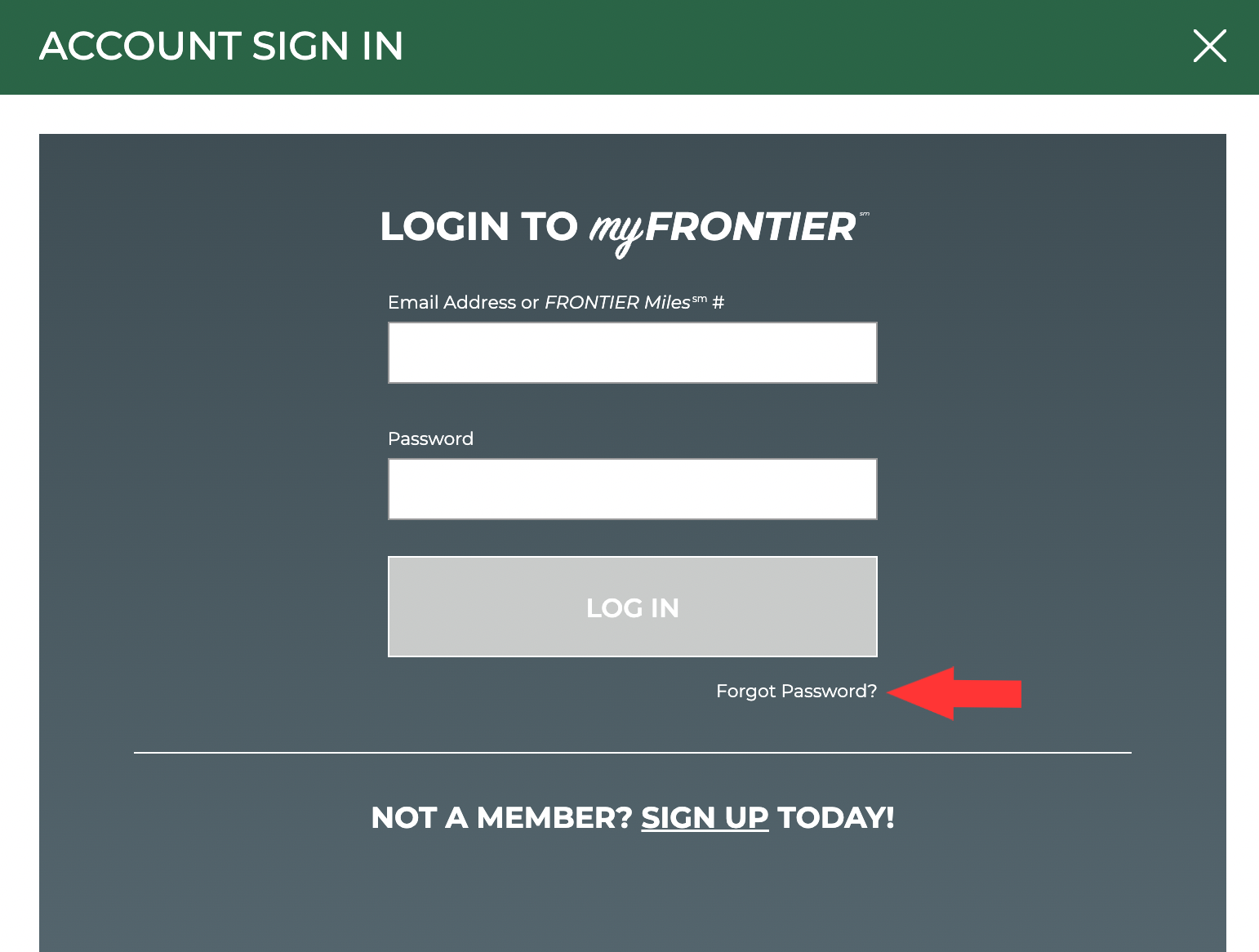 How To Find Frontier Miles Number