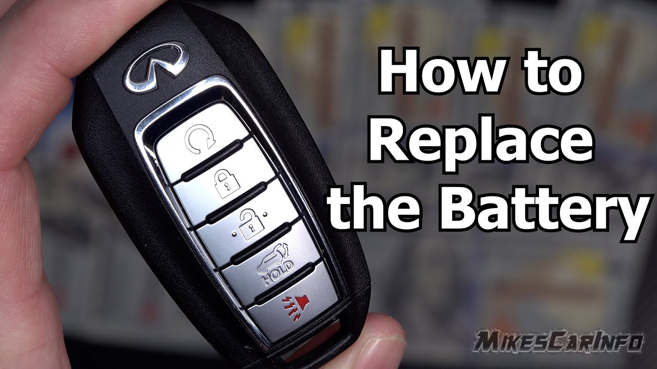 How To Change Battery On Infiniti Key 👉Infiniti Key Fob -- How to Replace Battery - YouTube