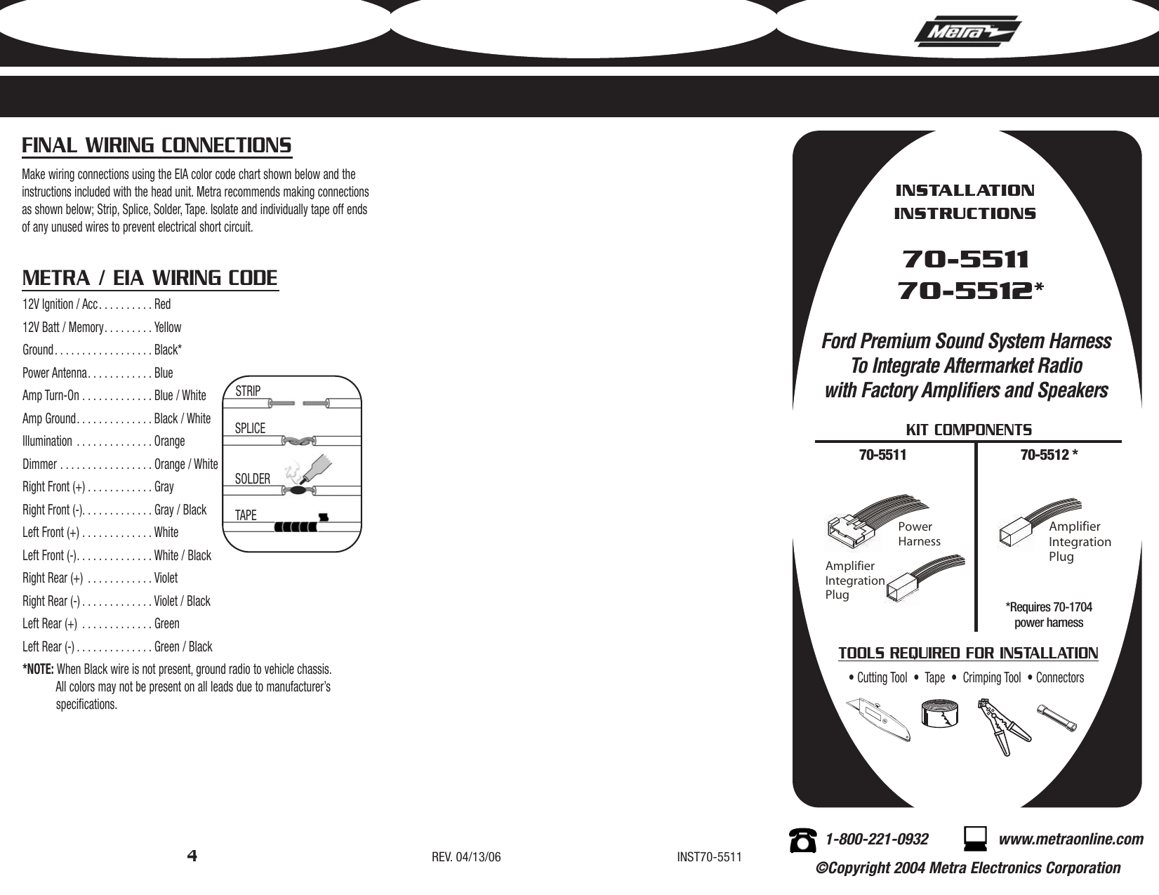 Wiring Harness Metra Line Output Converter Diagram