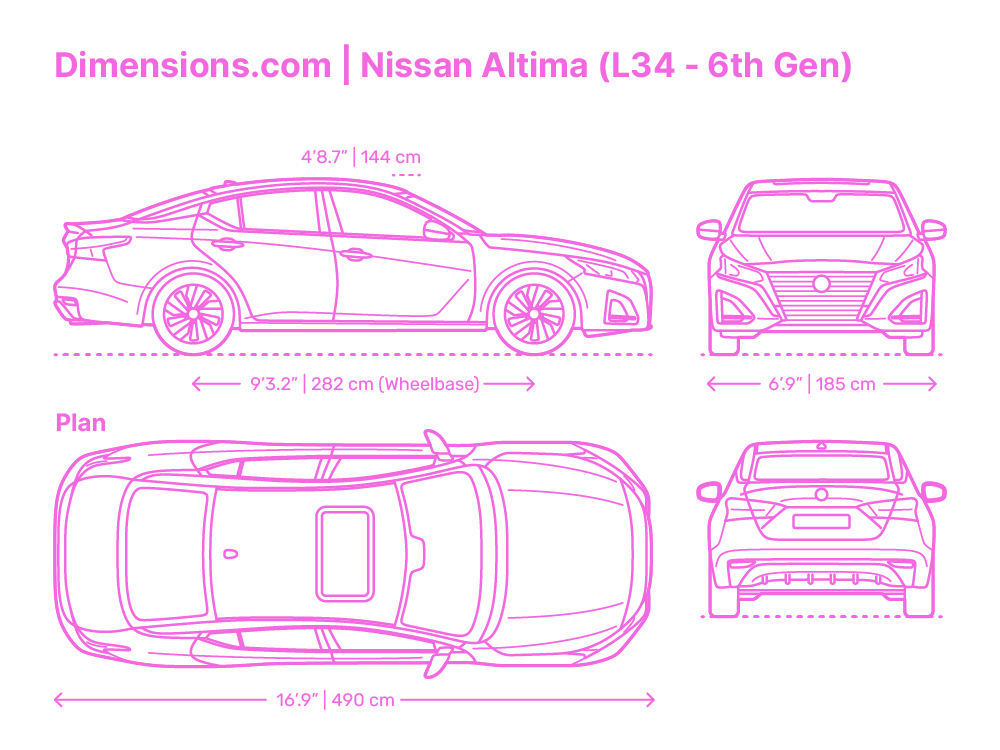 2016 Nissan Altima Tank Size