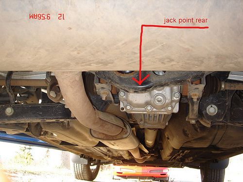 2016 Nissan Rogue Jack Points