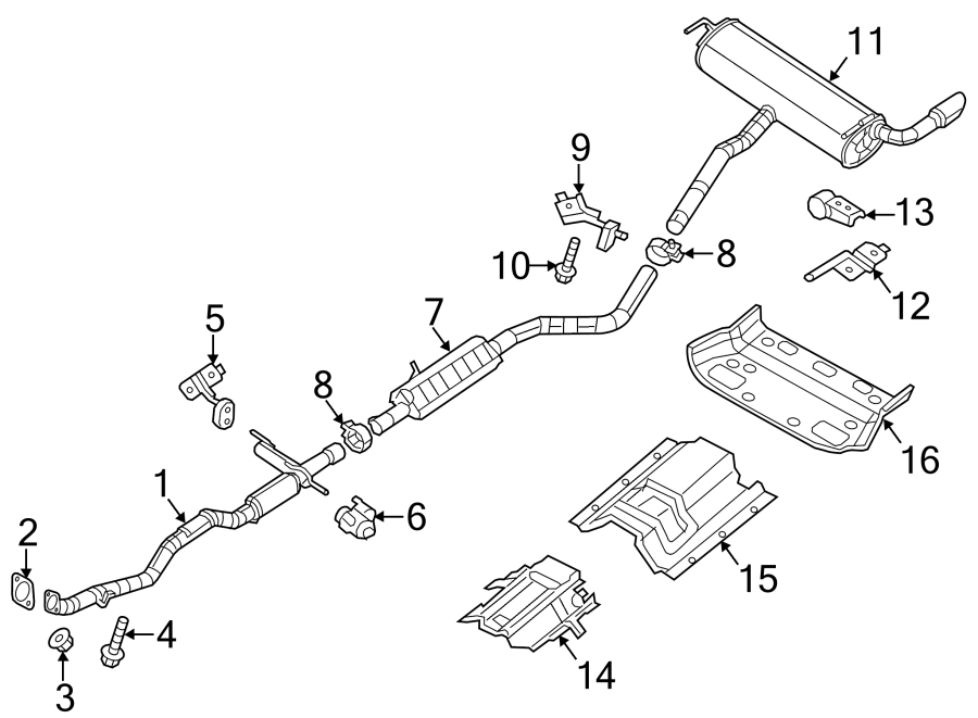 2015 Jeep Cherokee Exhaust System Diagram