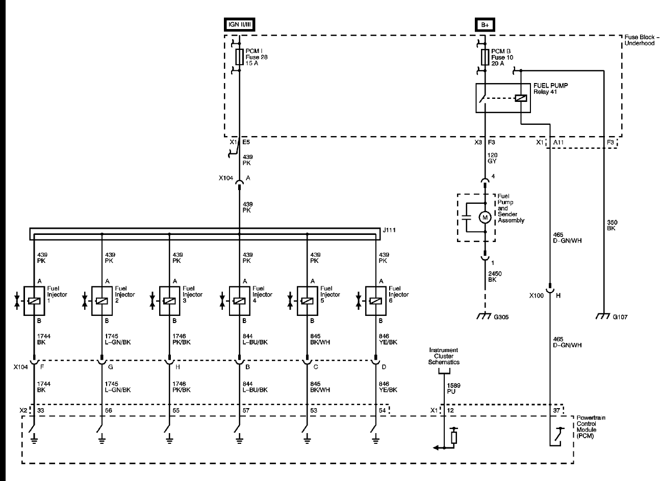 1994 Jeep Wrangler 2.5 Fuel Injectors Wiring Diagram