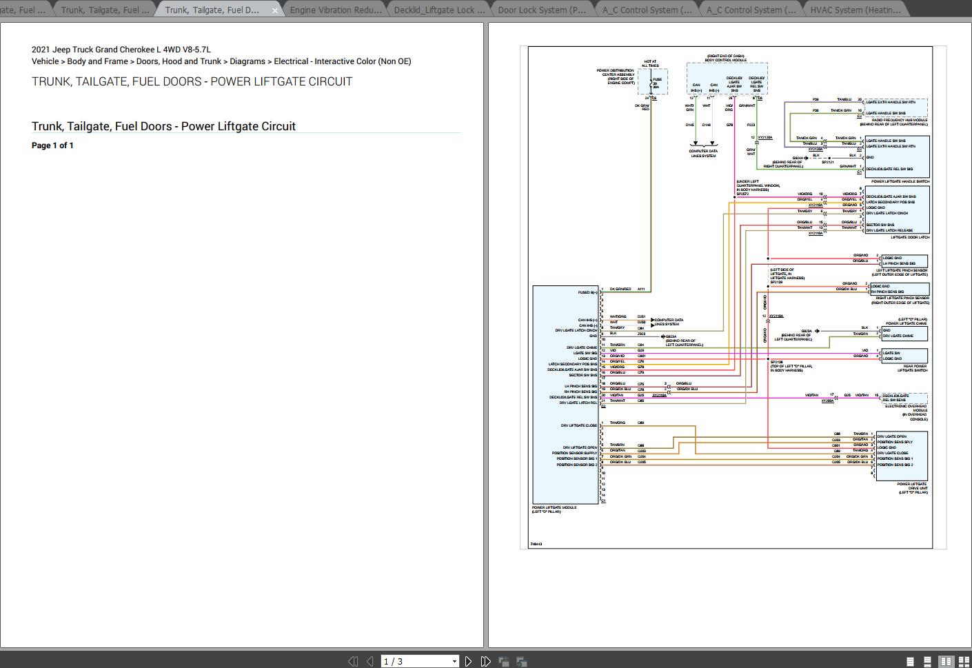 Jeep Grand Cherokee Wiring Schematic