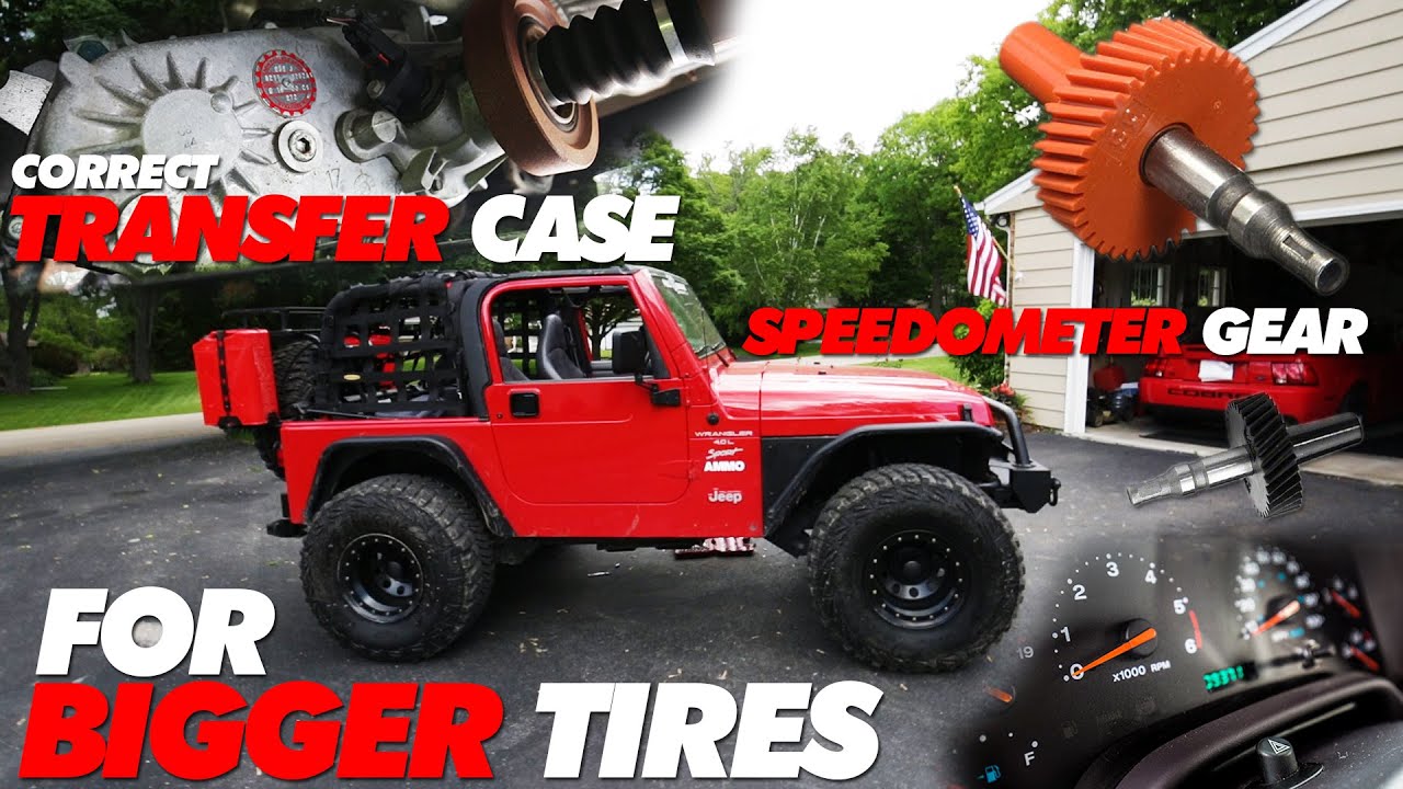 How To Adjust Speedometer For Larger Tires Jeep TJ Speedometer Gear For Bigger Tires - YouTube