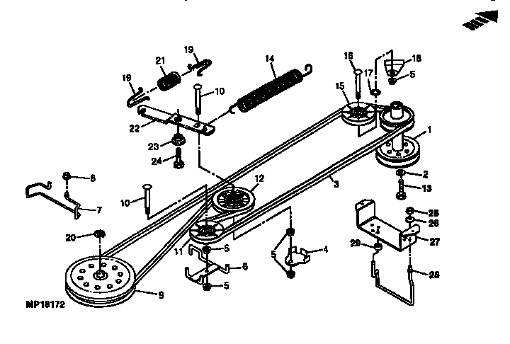 Belt Routing John Deere Sabre Drive Belt Diagram