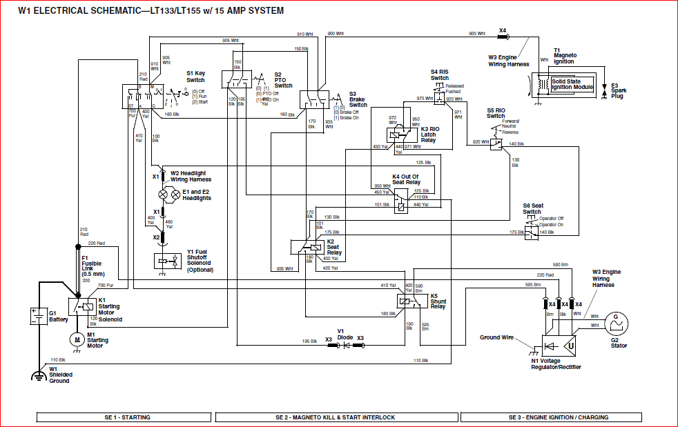 John Deere Starter Solenoid Wiring Diagram