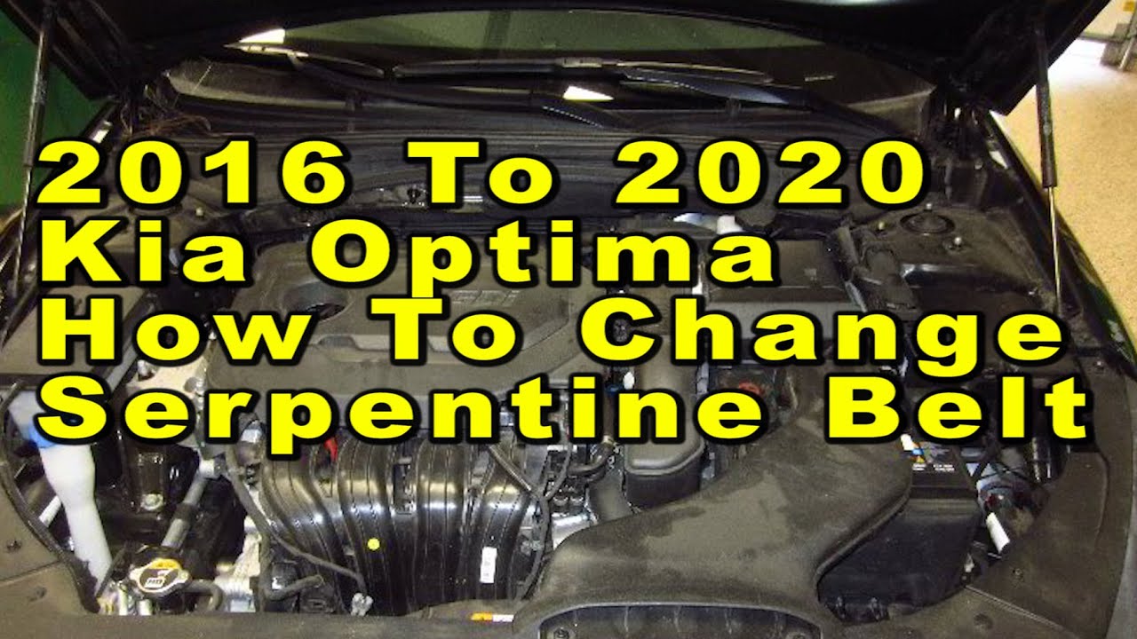 2016 Kia Optima Serpentine Belt Diagram