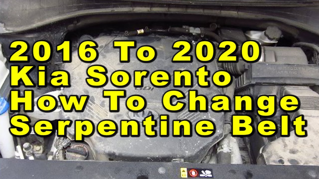 2017 Kia Sorento Serpentine Belt Diagram