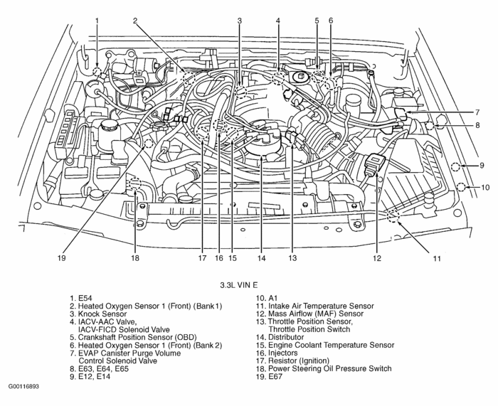 Knock Sensor Nissan Xterra 2002 Location