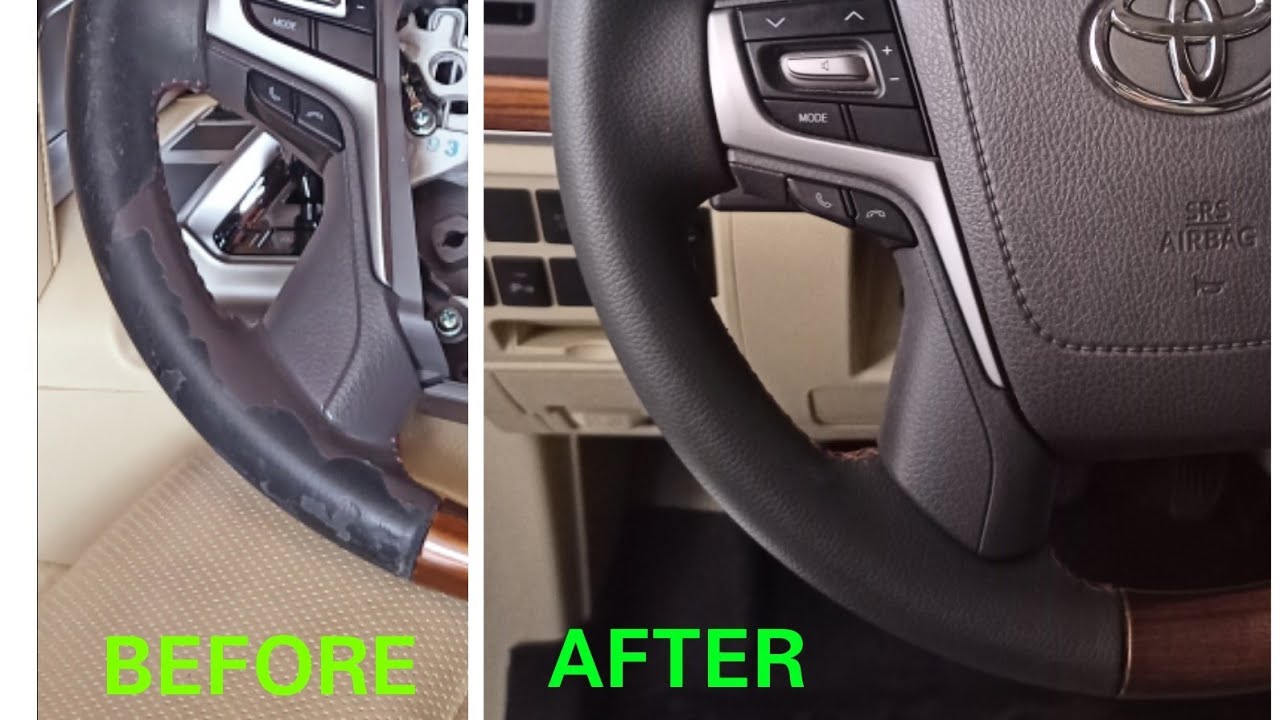 How To Remove Steering Wheel Cover LANDCRUISER STEERING WHEEL REMOVAL AND REUPHOLSTER - YouTube