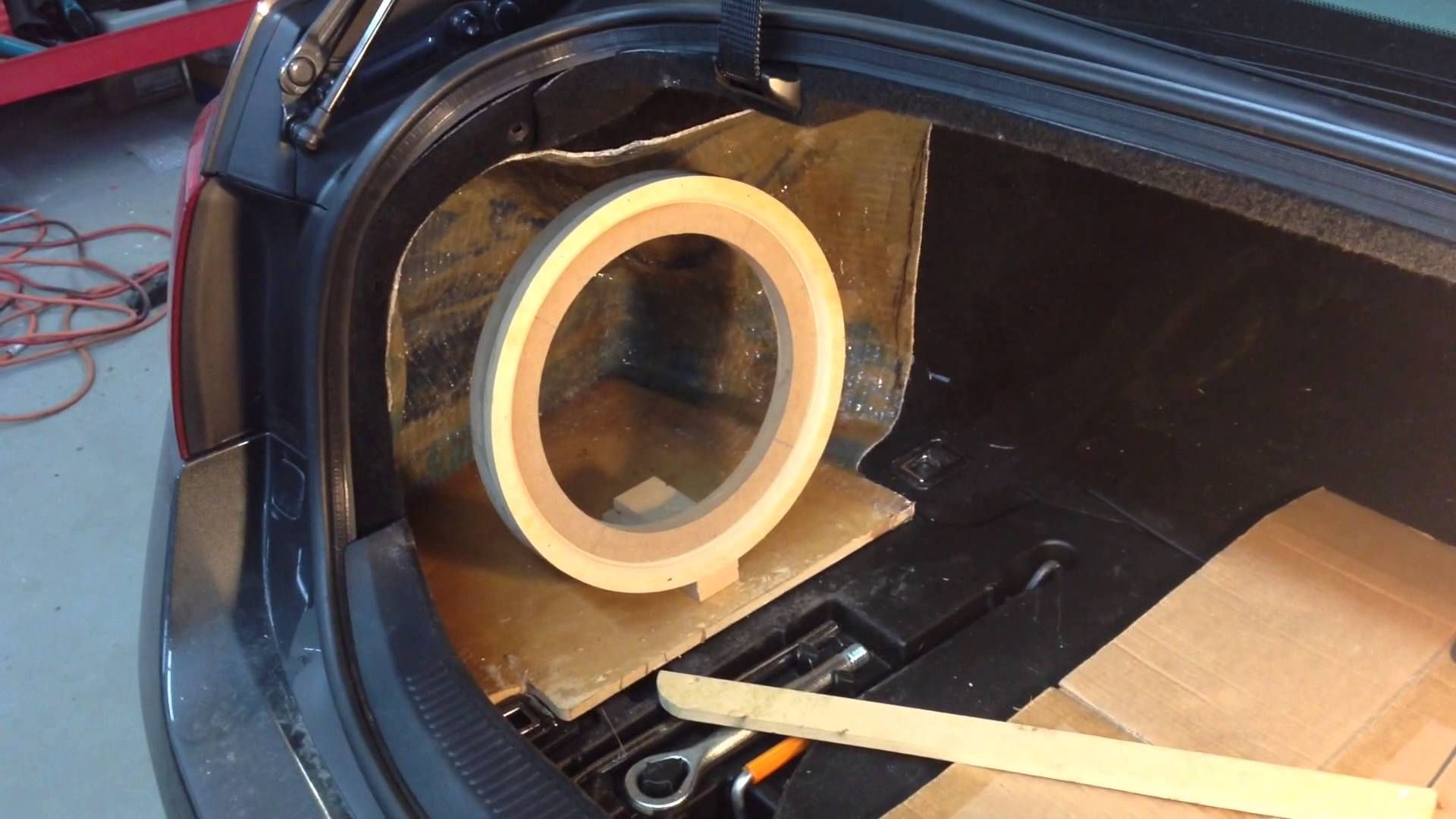 How To Build Fiberglass Subwoofer Box Lexus GS Fiberglass Subwoofer Box PART 1 - YouTube | Custom subwoofer