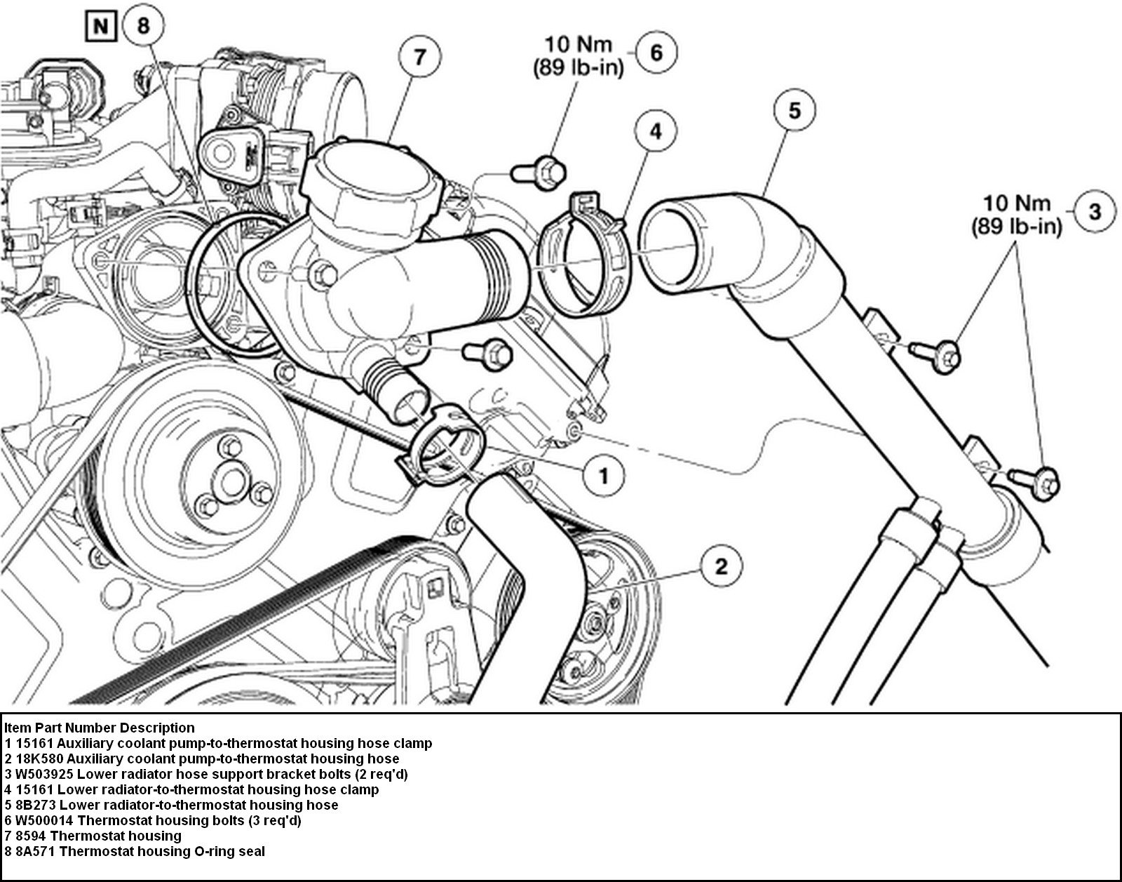 2005 Lincoln Ls Cooling System Diagram