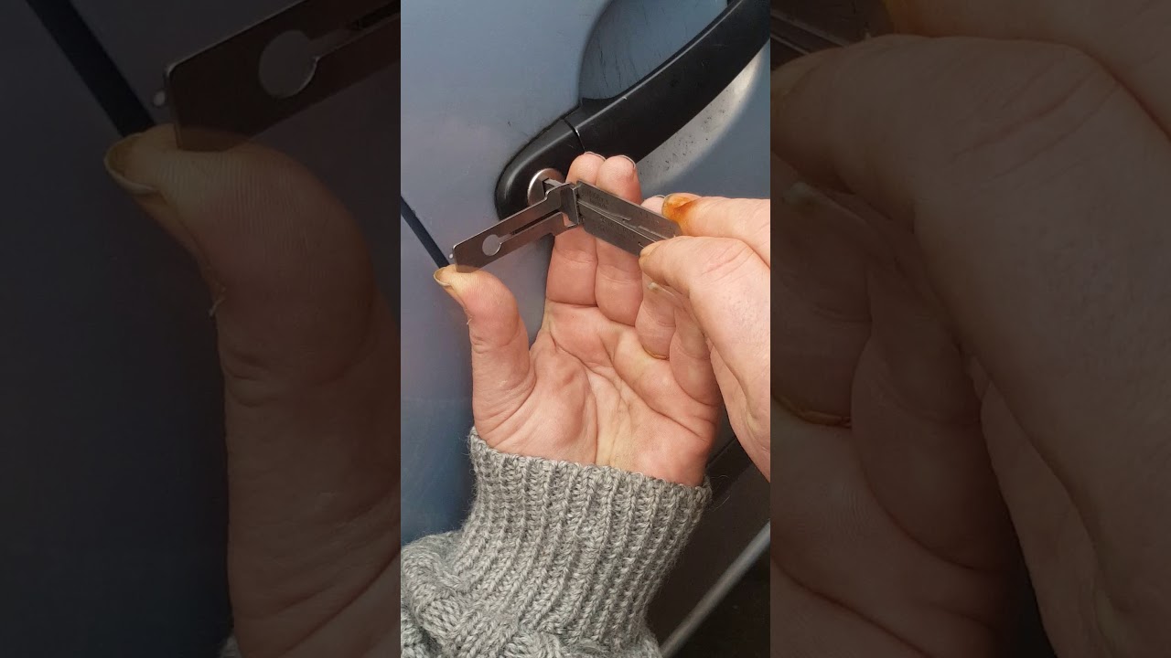 How To Get Keys Out Of Locked Car Trunk Locked car keys in car. How we get in. - YouTube
